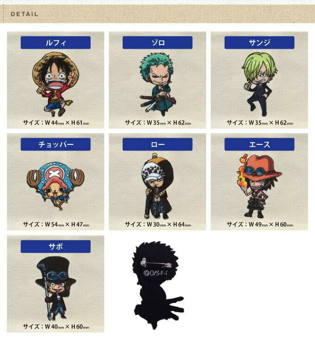 楽天市場 デコバッジ Onepiece ワンピース バッチ アクセサリー かばん ポーチ グッズ キャラバッジ 刺繍 刺繍ワッペン 男の子 女の子 かわいい かっこいい 入園 入学 キャラクターワッペン マーク 幼稚園 保育園 小学校 楽天 お祝い アップリケ通販 ブロドリー