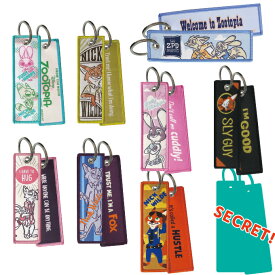 ズートピア フライトタグ ZOOTOPIA ディズニー キャラクター 刺繍 グッズ プレゼント 女の子 男の子 タグ 大人向け 入園 入学 幼稚園 小学校 楽天 お祝い ギフト【Disneyzone】