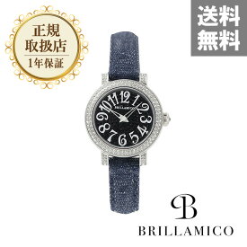 【正規取扱店】【1年保証】BRILLAMICO NUMBER 31MM INDIGO BLUE〈デニムベルト〉正規取扱店 ブリラミコ 腕時計 スワロフスキー レディース メンズ 人気 ブランド ● 送料無料● ラッピング無料