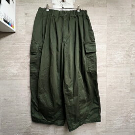 is-ness イズネス 1004AWPT04-1　BALLOON CARGO EZ PANTS カーゴパンツ カーキ one size 【中目黒b05】【メンズ】【中古】