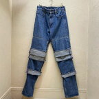 Y/PROJECT ワイ プロジェクト Evergreen Multi Cuff jeans マルチカフジーンズ レイヤードデニムパンツ インディゴ ユニセックス【代官山04】【中古】【メンズ/レディース】