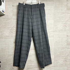 Kolor カラー 23SCM-P16110 23SS POLYESTER Rayon W.Pant チェック ワイドパンツ 3 【中目黒b1】【メンズ】【中古】