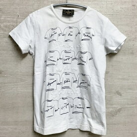 FENDI　フェンディ　刺繍Tシャツ　42 ホワイト　【中目黒b12】【中古】【レディース】
