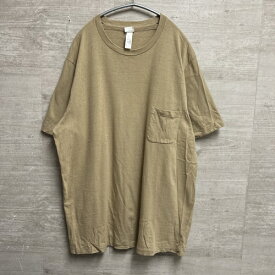 YAECA STOCK ヤエカ ストック YA-39012 ポケットtシャツ size L ベージュ【中目黒t10】【メンズ】【中古】