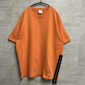 MISTERGENTLEMAN ミスタージェントルマン MGO-CS04 サイドジップTシャツ オレンジ sizeM 【中目黒B10】【中古】【メンズ】