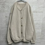 crepuscule クレプスキュール 2003-002 Moss stitch crew cardigan カーディガン ベージュ size1 【中目黒B04】【中古】【メンズ】