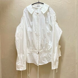 midorikawa ミドリカワ 24SS ギャザーシャツブルゾン FREE ホワイト 【代官山05】【中古】【メンズ】
