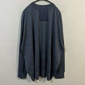 URU 　ウル　21aw LONG SLEEVE CREW NECK OVER KNIT 　グレー　F　【代官山k11】【メンズ】【中古】