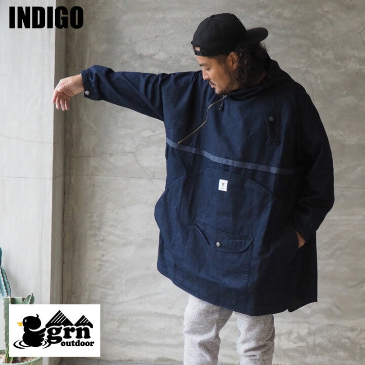 楽天市場】grn outdoor ジーアールエヌ キャンパー ポンチョ GO9207Q 