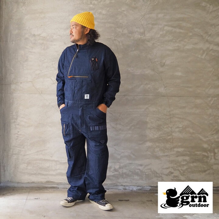 楽天市場 Grn Outdoor ジーアールエヌ アウトドア ジャンプスーツ オーバーオール Hiasobi Big Ben Jump Suit Go0265q F8l オールインワン つなぎ ツナギ メンズ レディース おしゃれ 難燃 難燃素材 ヒアソビ ビッグベン キャンプ 強化撥水 焚き火 焚火 キャンパー
