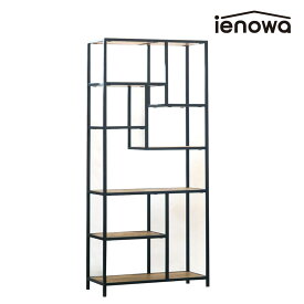 ienowa イエノワ シェルフ ハイシェルフ オルド 201200506 オープンシェルフ インテリア 家具 棚 無垢 無垢材 アイアン 縦型 収納 おしゃれ アンティーク調 シンプル インダストリアル 男前インテリア 代引き不可 後払い不可