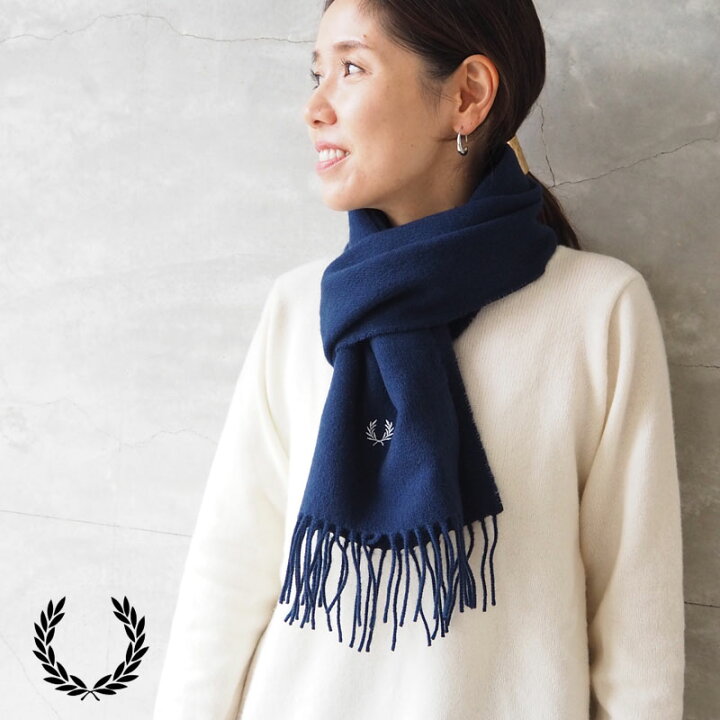 楽天市場】フレッドペリー マフラー FRED PERRY Lambswool Scarf C4126  