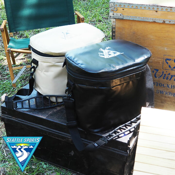 2lのペットボトルを縦に収納可能 程よい扱いやすいサイズ感のクーラーバッグ 21l 23qt Seattle Sports Ss22z おしゃれ アウトドア キャンプ クーラー クーラーバッグ クーラーボックス シアトルスポーツ スポーツ ソフト ソフトクーラー ソフトタイプ タン