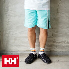 ヘリーハンセン 水着 メンズ 海パン HELLY HANSEN Line Water Shorts HE72211 ショーツ 海水パンツ 水陸両用 パンツ ハーフパンツ ウォーターショーツ アウトドア レジャー 海水浴 川遊び キャンプ スポーツ ナイロンパンツ 黒 ネイビー メール便可