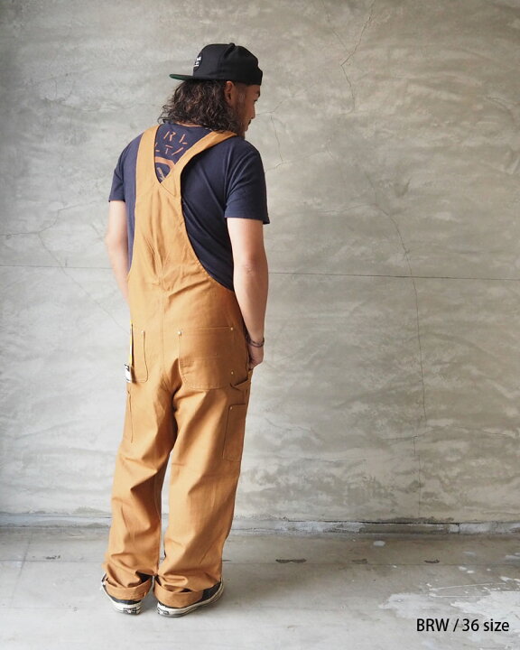 カーハート] カバーオール 丈夫なフレックスキャンバスのつなぎ服  