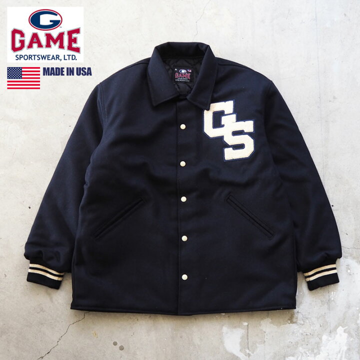楽天市場】ゲーム スポーツウェア スタジャン USA製 GAME SPORTSWEAR 