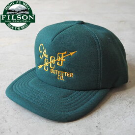 FILSON フィルソン キャップ HARVESTER CAP WOOL 50293 メンズ スナップバック サイズ調節可能 帽子 ぼうし ウール ハット ハーベスター 肉厚 ロガーキャップ ロゴ ワーク アメカジ アウトドア おしゃれ 緑 グリーン
