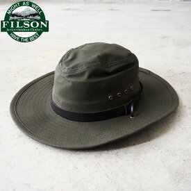 FILSON フィルソン ハット ティンクロス ブッシュハット TIN BUSH HAT 11129-190 メンズ 帽子 ぼうし サファリハット アウトドア フィッシング キャンプ オイルコーティング アメカジ ワーク