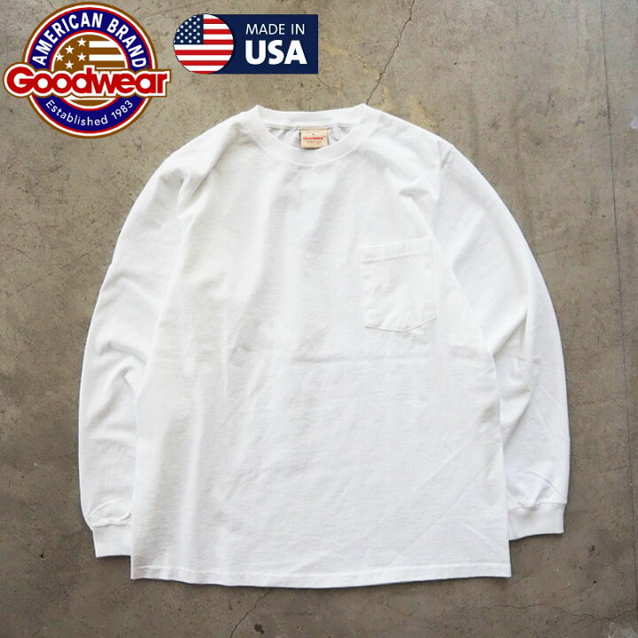 楽天市場】グッドウェア ロンT USA製 GOODWEAR 030081 メンズ 