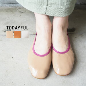 TODAYFUL �g�D�f�C�t�� �V���[�Y ���f�B�[�X Enamel Flat Shoes �G�i���� �t���b�g�V���[�Y 12011038 �o���G�V���[�Y �C �V���v�� �J�W���A�� ��i ���ꂢ�� �y�^���R ������� �t ���n �o�C�J���[ �p�C