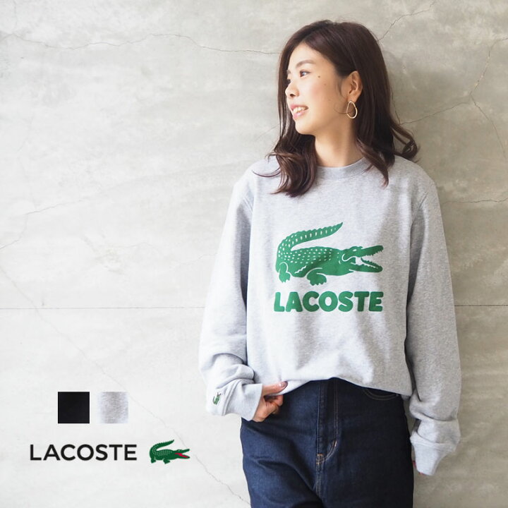 楽天市場 ラコステ トレーナー Lacoste フロッキープリント クルーネック スウェット Sh2167l メンズ レディース スウェットトレーナー 裏毛 ビッグロゴ ロゴ フロッキー アメカジ スエット 正規品 おしゃれ グレー クルー 長袖 Good Holiday グッドホリデイ