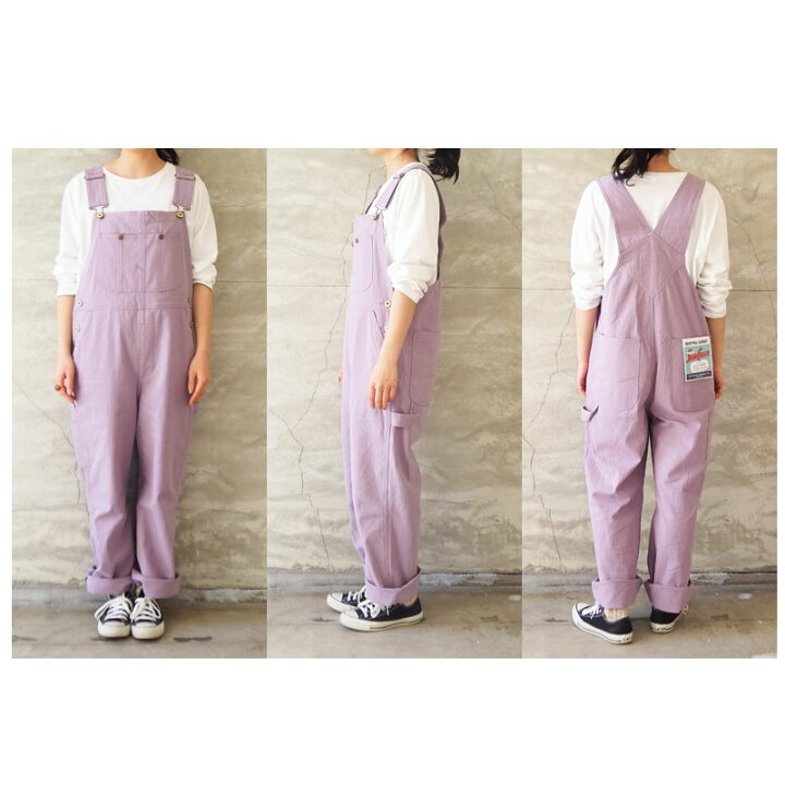 楽天市場 Universal Overall ユニバーサルオーバーオール サロペット レディース オーバーオール U パンツ ロングパンツ オールインワン つなぎ 無地 ステッチ ベーシック カジュアル アメカジ おしゃれ ママコーデ デニム グレー 白 ホワイト ラベンダー 紫