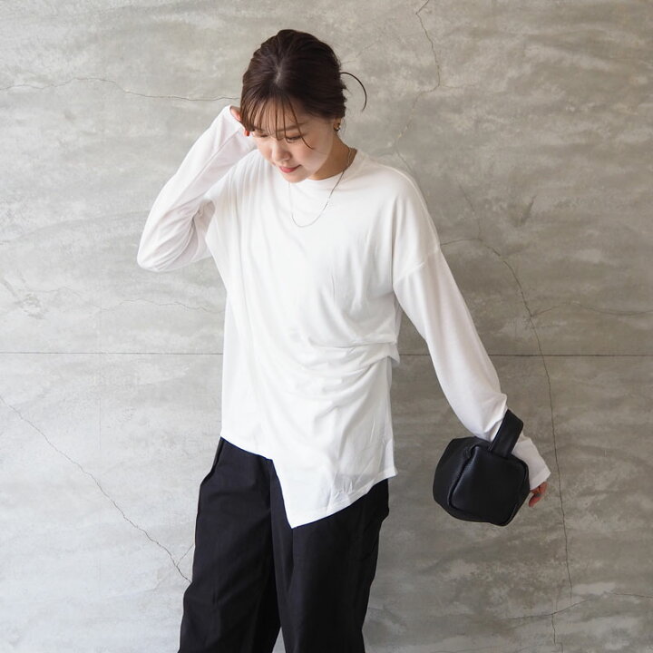 楽天市場】TODAYFUL トゥデイフル ロンT レディース Asymmetry Drape 