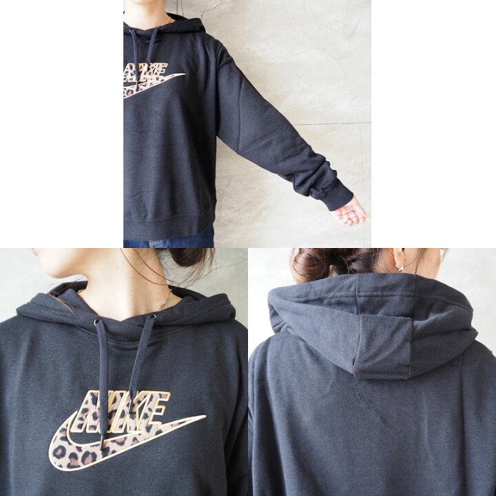 楽天市場 Nike ナイキ フリースパーカー レディース ウィメンズ フリース パーカー Dd59 010 トレーナー ロゴ ヒョウ柄 レオパード 黒 ブラック おしゃれ シンプル スポーティ カジュアル ママコーデ オーバーサイズ ゆったり 秋 冬 Good Holiday グッドホリデイ