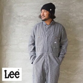 Lee リー オーバーオール DUNGAREES UNION-ALLS LM7213 メンズ レディース オールインワン つなぎ サロペット デニム ウォッシュ ヒッコリー ストライプ アメカジ ワーク denim おしゃれ ゆったり ブルー ダンガリー ツナギ パンツ