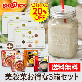 送料無料 ダイエット ドリンク シェイク 健康 美容 食物せんい 置き換え 美穀菜 お得な3箱セット 90袋 6種類 個包装 クロロゲン酸 混ぜるだけ 20%OFF ブルックス BROOK'S BROOKS