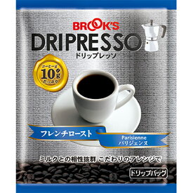 ドリップバッグコーヒー ドリップバッグ ドリップレッソ フレンチロースト 〜パリジェンヌ〜 20袋 エスプレッソ ブルックス [BROOK'S/BROOKS]