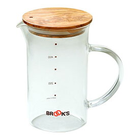 ブルックスオリジナル ダブルドリップピッチャー 耐熱 600ml ポット 水出し ドリップバッグコーヒー 紅茶 ブルックス BROOK'S BROOKS