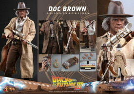 「新品・在庫」 ホットトイズ MMS617 バック・トゥ・ザ・フューチャー Part 3 エメット・ブラウン博士 Doc Brown 1/6フィギュア