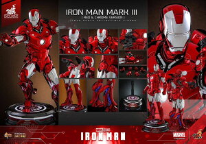uViE݌ɁvHottoys zbggCY MMS744D64 wACA}xACA}E}[N3ibhVo[ENJ[jIron Man - Iron Man Mark 3 (Red & Silver Chrome)