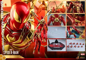 uViE݌ɁvHottoys zbggCY VGM38wMarvelfs@Spider|Manx XpC_[}iACAEXpC_[EA[}[EX[cŁj 1/6 XP[tBMA Iron Spider Armor