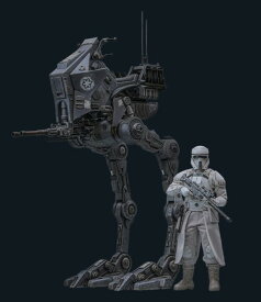 「予約」 HOTTOYS MMS875『スター・ウォーズ／マンダロリアン・アンド・グローグー』インペリアル・レムナント AT-RTドライバー＆AT-RT STARWARS The Mandalorian & Grogu - Imperial Remnant AT-RT Driver & AT-RT 1/6フィギュア