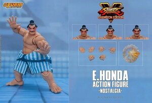 「新品・在庫」Storm CollectiblesSTREET FIGHTER V CHAMPION EDITION - E.HONDA ACTION FIGURE -NOSTALGIA- ストリートファイターV チャンピオンエディション エドモンド本田 ノスタルジック1/12 Anime pro フィギュア