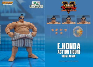 uViE݌ɁvStorm CollectiblesSTREET FIGHTER V CHAMPION EDITION - E.HONDA ACTION FIGURE -NOSTALGIA- Xg[gt@C^[V `sIGfBV Ghh{c mX^WbN1/12 Anime Pro tBMA