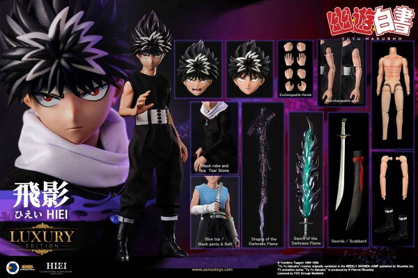 「新品・在庫」ASMUS TOYS YUYU001LUX 幽遊白書　YuYu Hakusho HIEI 飛影 DX版 1/6フィギュア
