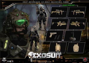 �u�V�i�E�݌ɁvSOLDIER STORY SS122 EXO-SKELETON ARMOR SUIT �����O���i TEST-01 1/6�t�B�M���A