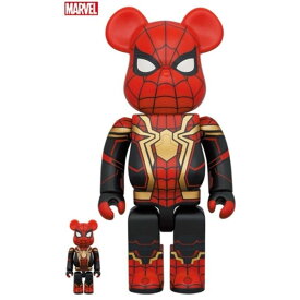 「新品・在庫」メディコムトイ Medicom　BE@RBRICK　ベアブリック スパイダーマン インテグレイテッド スーツ メディコムトイ MARVEL 100% & 400% Set