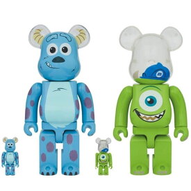 「新品・在庫」メディコムトイ Medicom BE@RBRICK モンスターズ・インク ベアブリック サリー マイク Monsters Inc Sulley & Mike 100% & 400%