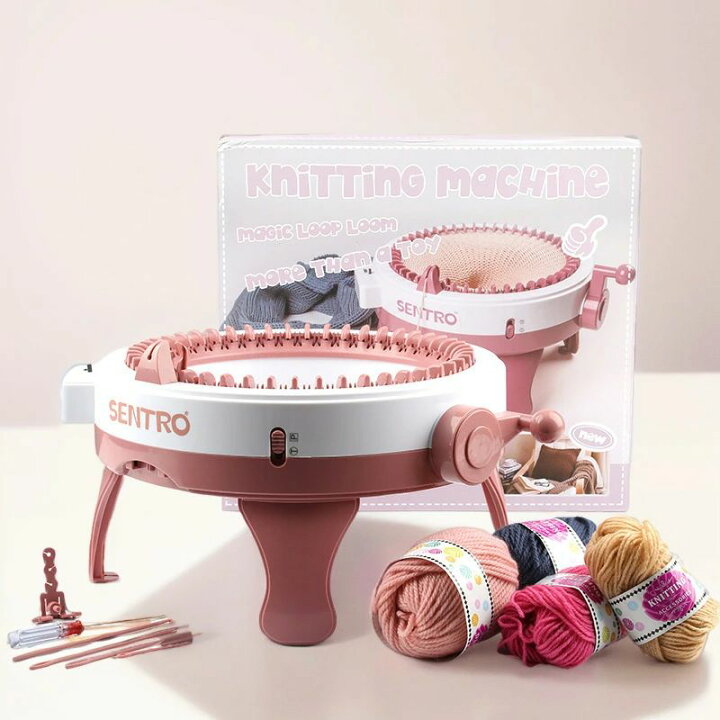 楽天市場】編み機 48針 織り機 子供 おもちゃ DIY手芸 操作簡単 回転織機 コンパクト スカーフ ニット マフラー 袋 帽子 毛糸編み機 手芸編みキット  手編み機 手芸用品 : テスコストア 編み機 織り機 織機キット 縫製おもちゃ 手編み機 ウール編み 帽子編み 針工芸 DIY ハンド クランク 操作簡単 便利なグッズ