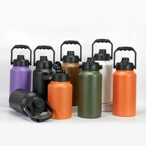 アイスコンテナ 2L 3Lウォータージャグ 小型 キャンプ用 氷入れ 水筒 タンク 保冷 大容量 真空断熱 広口 アイスペール キャンプ 持ち運