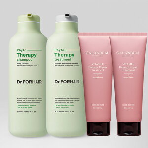 [Dr.Forhair hN^[tH[wA] Phyto therapy tBgZs[qPAVv[ 500ml + [Galanbeau Kr[] r^VN _[W yA g[gg 180ml Zbg/_ h ؍