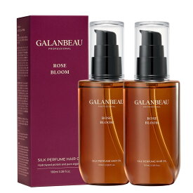 スーパーDEAL 40%ポイントバック [Galanbeau 公式] NEW Silk perfume hair oil シルクパフュームヘアオイル Rose bloomの香り 100ml 2set