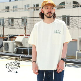 ゴーヘンプ GO HEMP gohemp トップス Tシャツ BOX LOGO WIDE PK TEE / H/OC JERSEY 2023SS