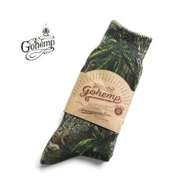 ゴーヘンプ GO HEMP gohemp ソックス 靴下 CAMO PRINT CREW SOCKS / H/C MIX