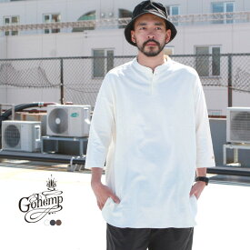 ゴーヘンプ GO HEMP gohemp トップス Tシャツ LONG HENLEY TEE / 10oz JERSEY