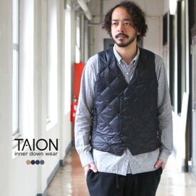 TAION タイオン ダウン インナーダウン ジレ “SNAP BUTTON W-BREASTED” DOWN GILLET